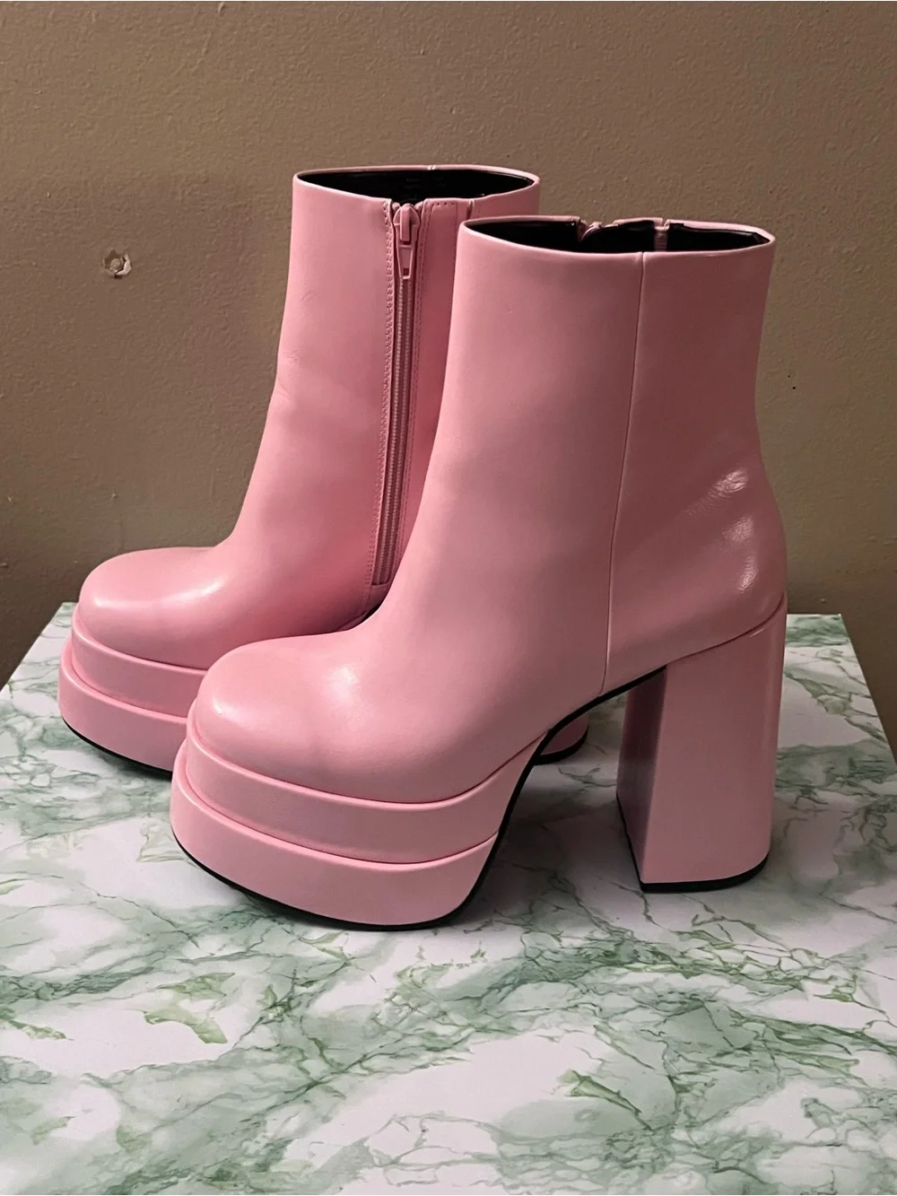 Call It Spring Pink Platform Ankle Boots